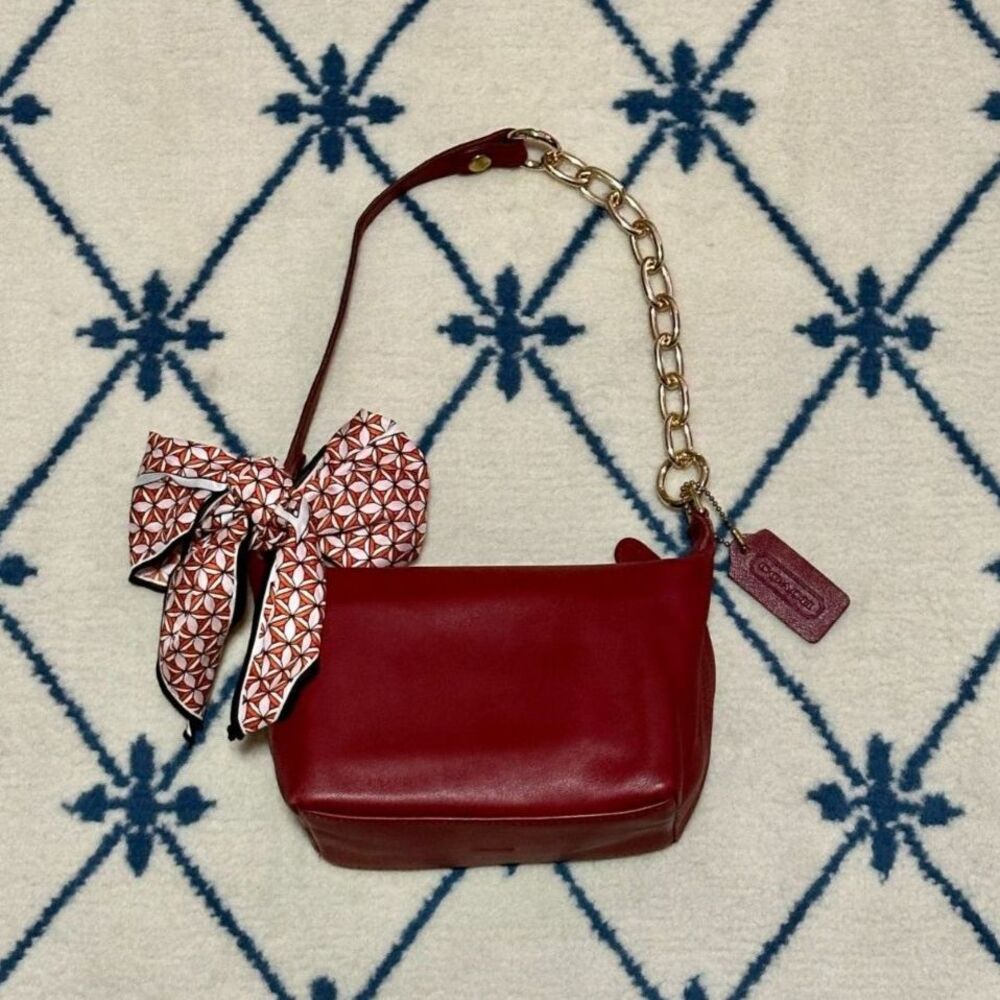 Coach Vintage Legacy Classic Pouch Mini Shoulder Bag - Red